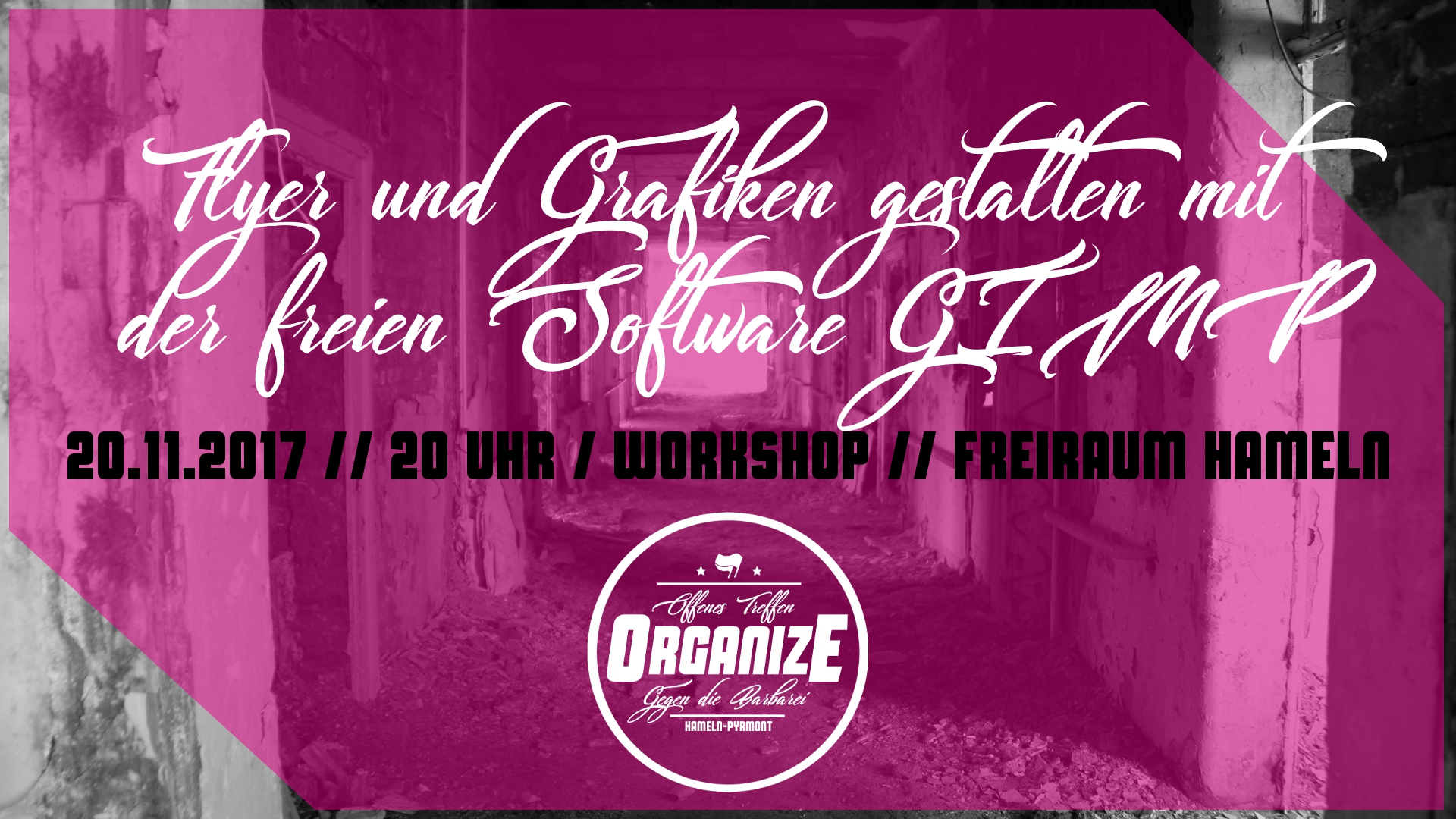 Flyer Und Grafiken Gestalten Mit Der Freien Software Gimp Organize Hm